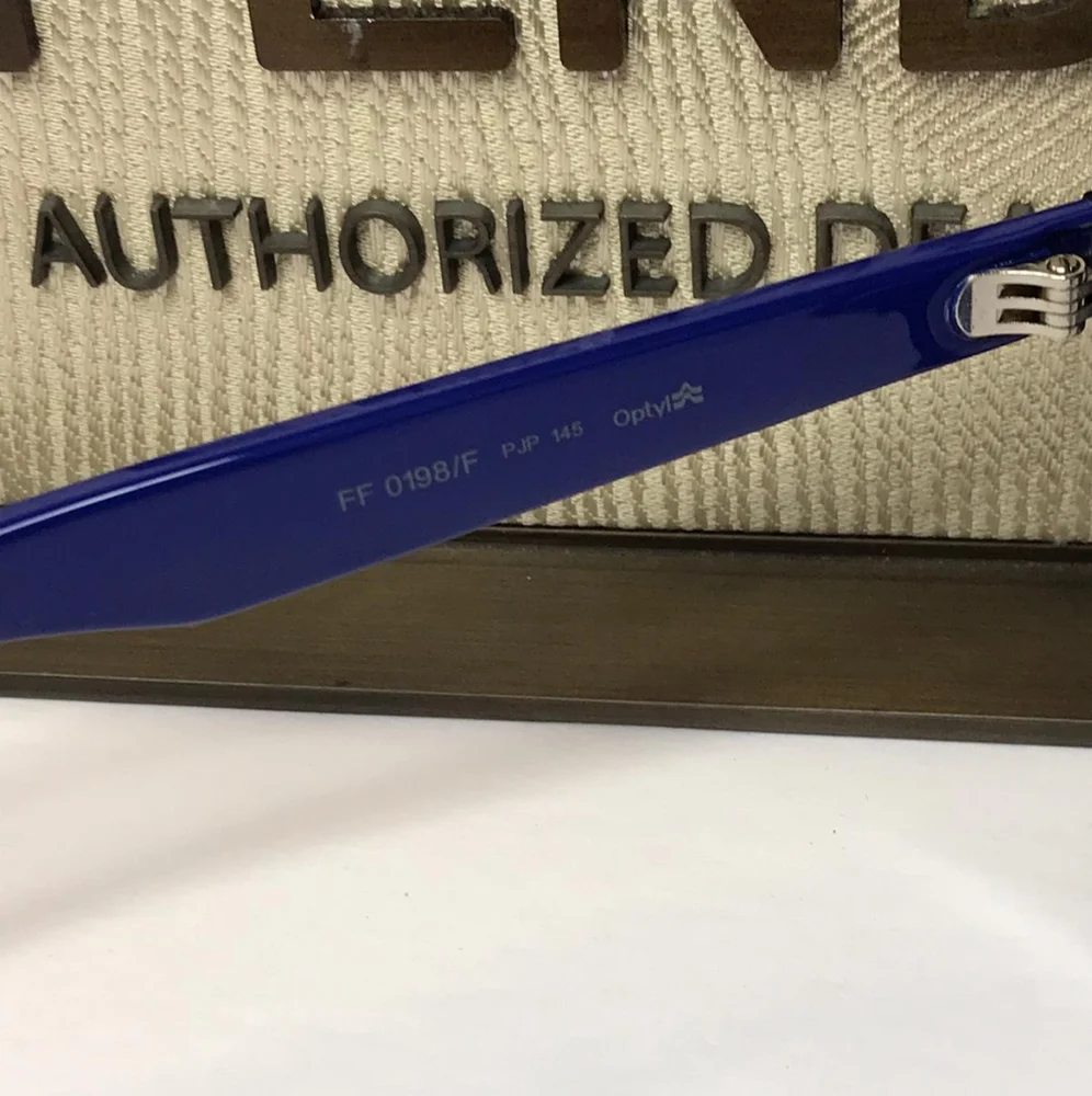 Original New FENDI WOMEN'S FF0198/F 47MM OPTICAL FRAMES IN BLUE